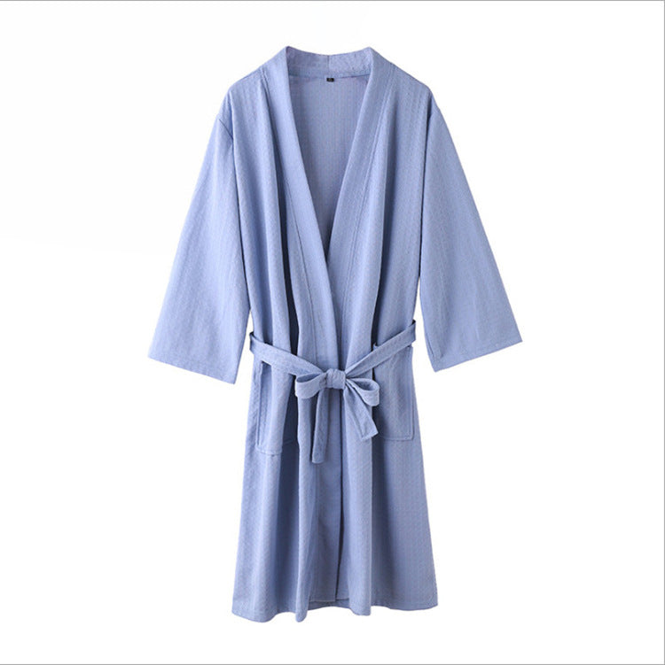 Waffle Bathrobe | Unisex Long Hotel Robe | Sultryrich