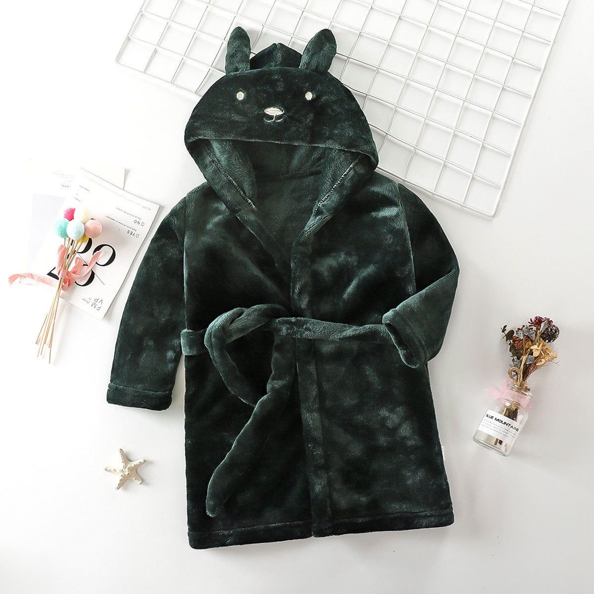 Children's Coral Fleece Bathrobe | Kids Warm Robe | Sultryrich