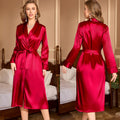 Sexy Sleepwear Robe for Women Long Sleeve Bridesmaid Morning Gown Bride Wedding Robe Hotel Bathrobe