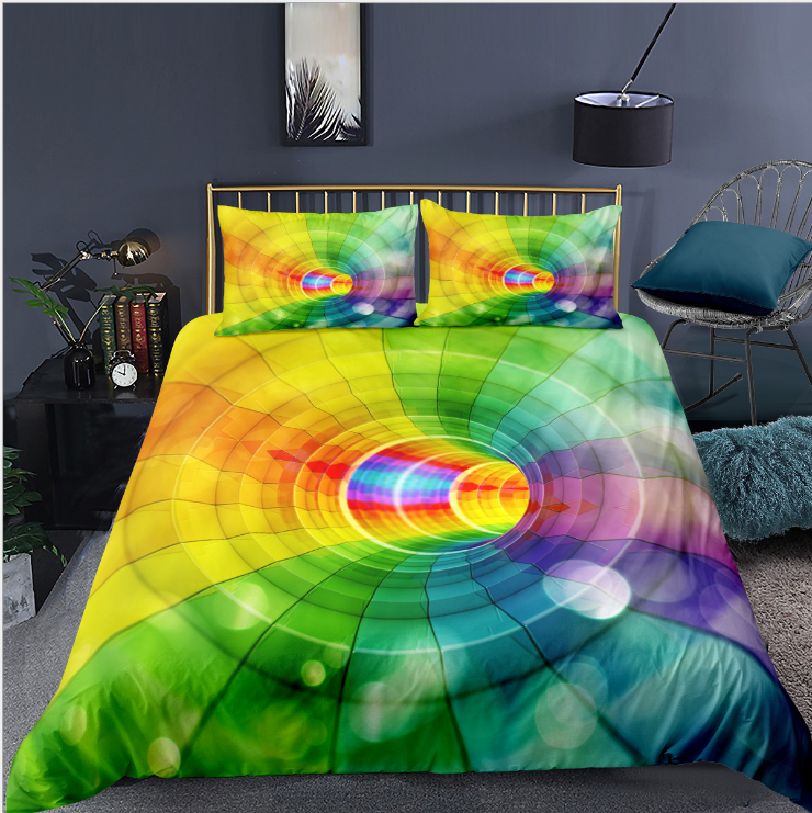 3D Digital Print Bedding Set | Bold Quilt Cover & Pillowcases | Sultryrich
