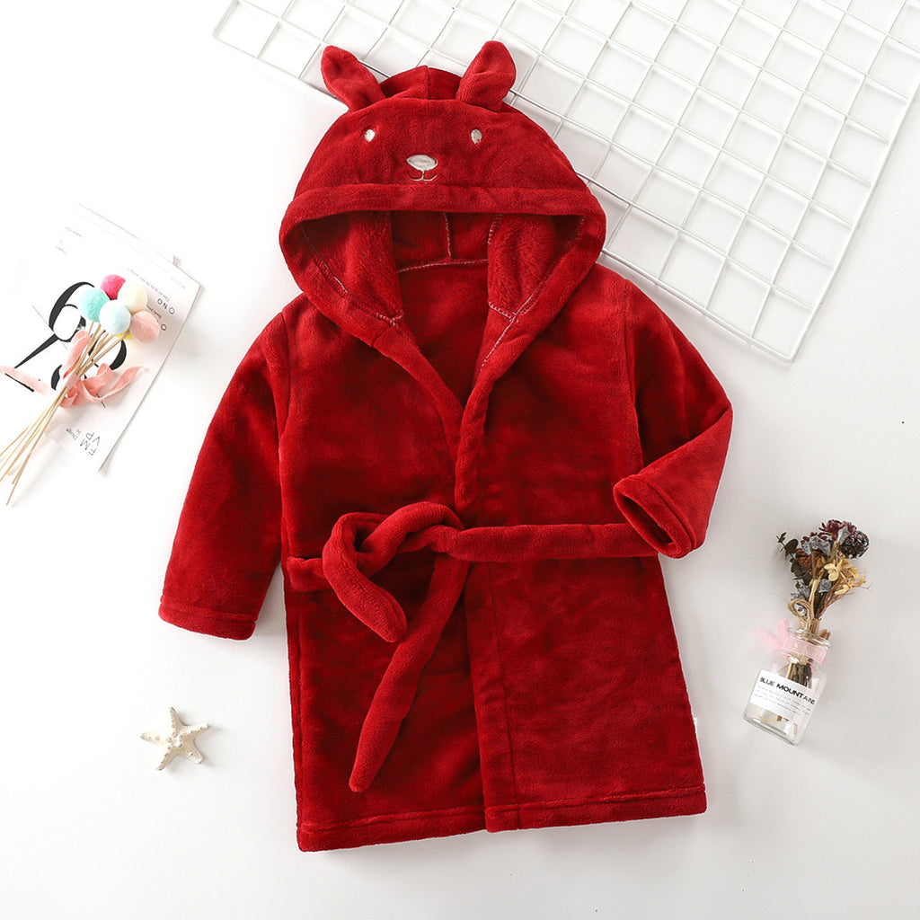 Children's Coral Fleece Bathrobe | Kids Warm Robe | Sultryrich