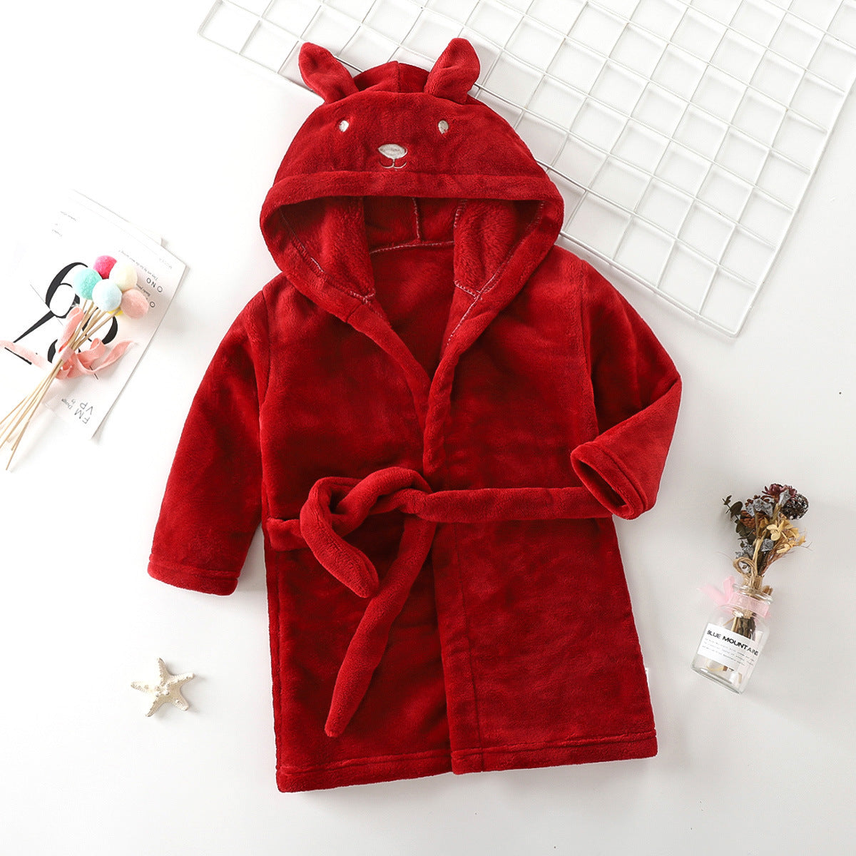 Children's Coral Fleece Bathrobe | Kids Warm Robe | Sultryrich