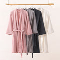 Pure Cotton Collar Bathrobe | Absorbent Long Robe | Sultryrich