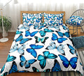 Home Textile Bedding Sheet Quilt Cover Pillowcase Butterfly Three or Four Piece Set