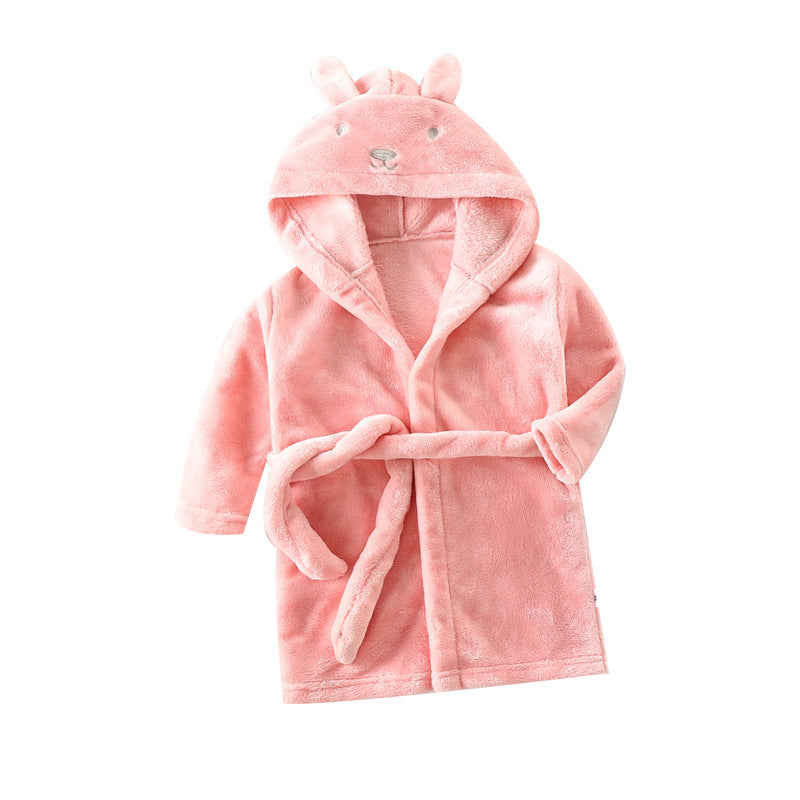 Children's Coral Fleece Bathrobe | Kids Warm Robe | Sultryrich