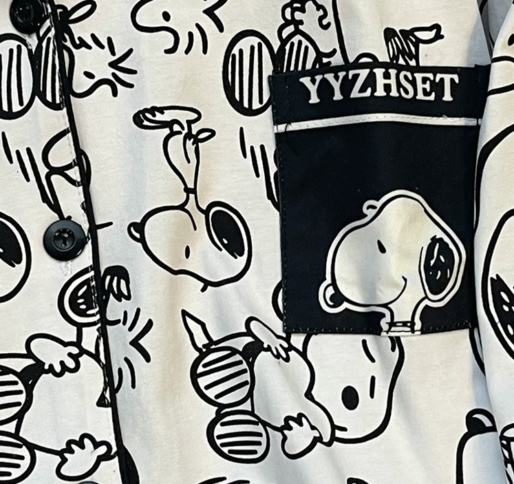 Sweet Cartoon Long-Sleeve Pyjama Set | Cosy Matching Sleepwear for Women