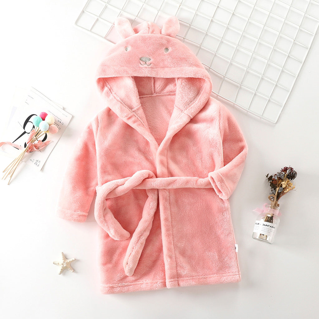 Children's Coral Fleece Bathrobe | Kids Warm Robe | Sultryrich