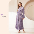 Flannel nightgown for men simple plus size coral fleece couple bathrobe for women