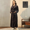Flannel Couple's Bathrobe | His & Hers Long Robe | Sultryrich