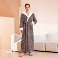 Hooded Flannel Couples Robe | His & Hers Matching Bathrobes