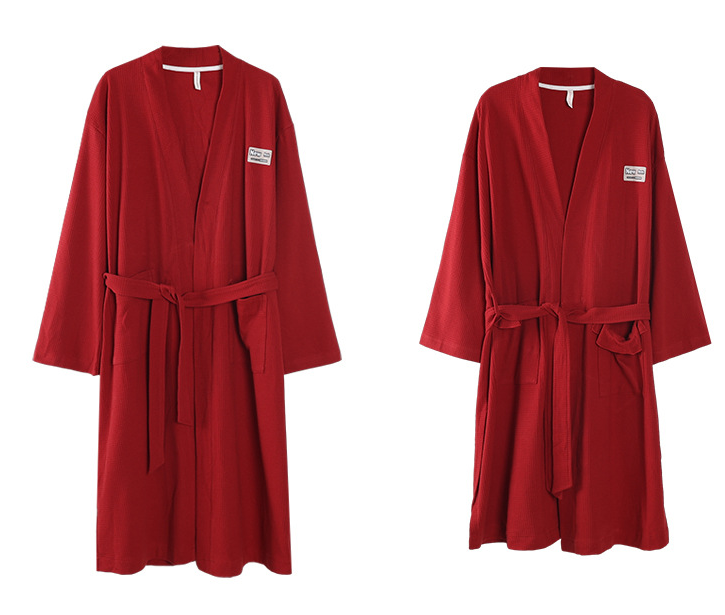 Mid to long length home gowns for couples