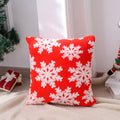 Christmas Snowflake Pillow Creative Pillow Set Holiday Living Room Bedhead Pillow Set (excluding pillow core)