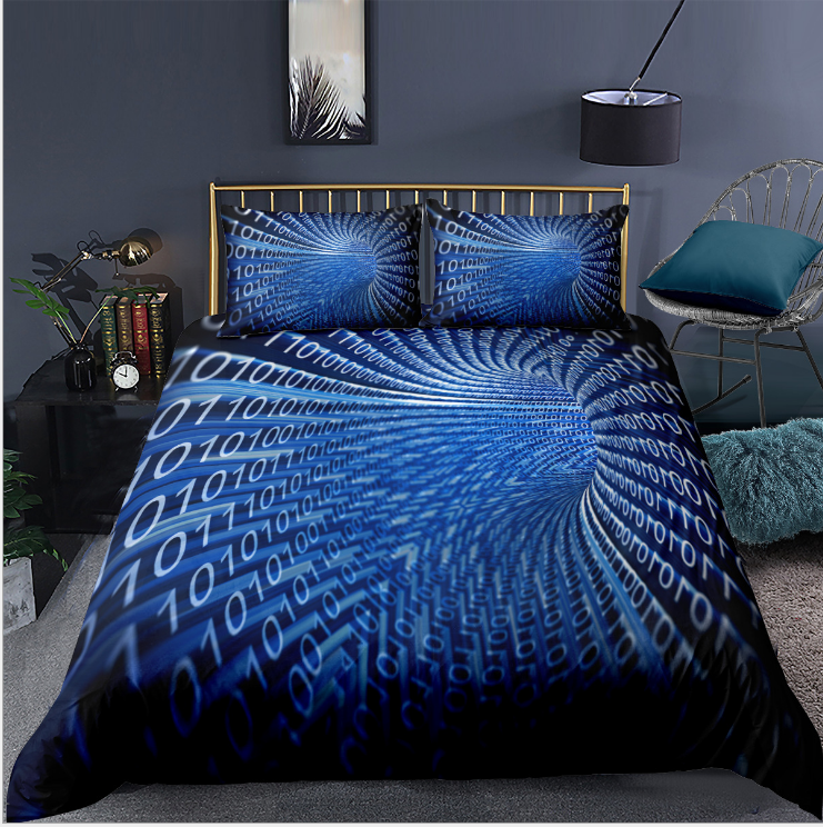 3D Digital Print Bedding Set | Bold Quilt Cover & Pillowcases | Sultryrich