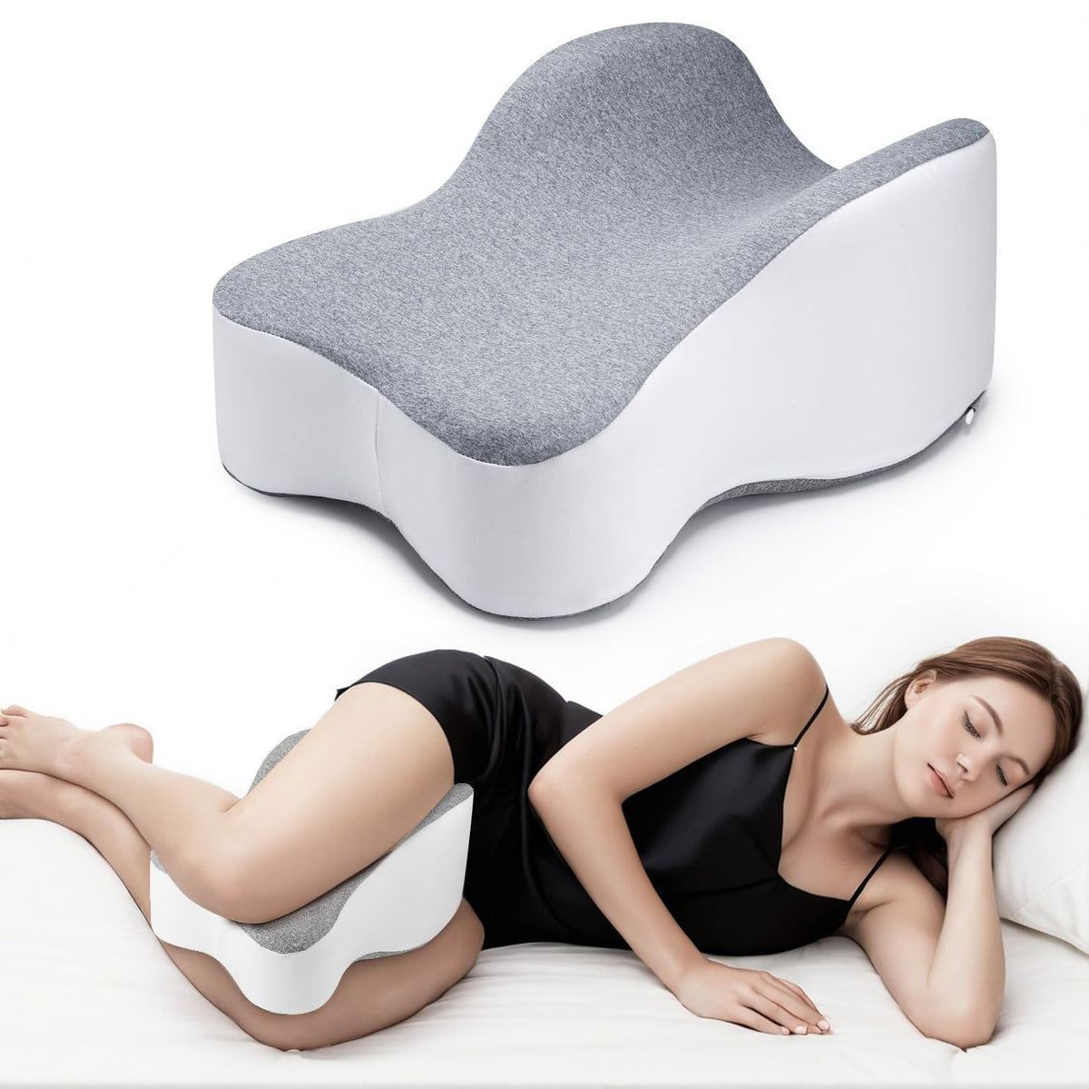 Butterfly-Shaped Memory Foam Leg Pillow for Side Sleepers, Pregnancy Pillow, Knee Pillow, Body Support Pillow