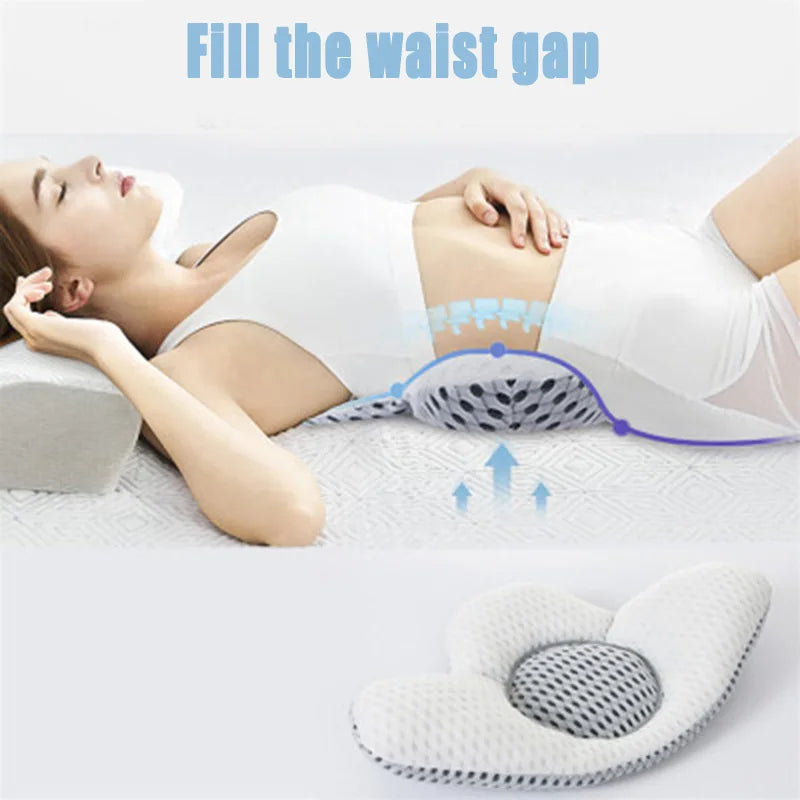 Buckwheat sleep pillow bed back pillow pregnant women pillow lumbar support lumbar support to prevent lumbar muscle strain reduc