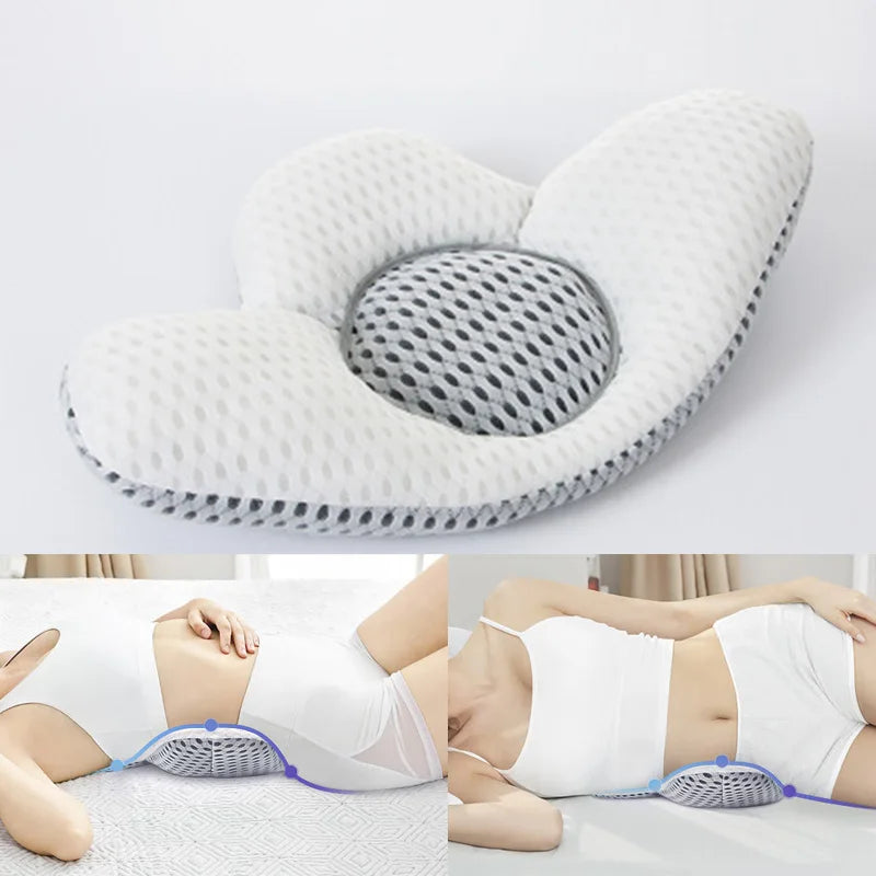Buckwheat sleep pillow bed back pillow pregnant women pillow lumbar support lumbar support to prevent lumbar muscle strain reduc
