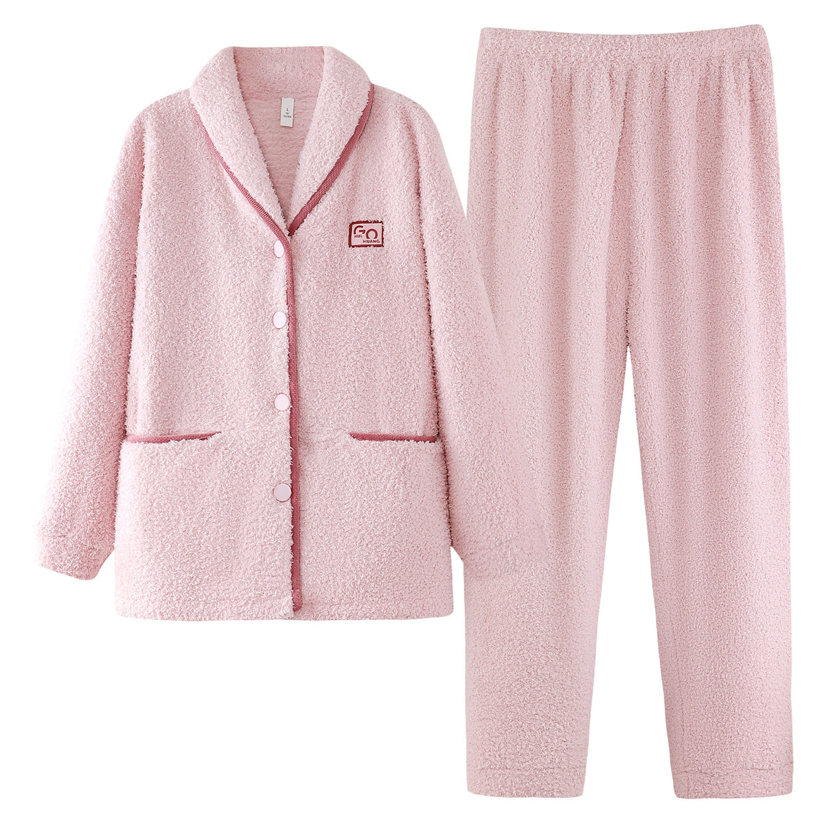 Couple's Thick Warm Long Sleeve Home Thick Sleepwear Set