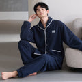 Couple's Thick Warm Long Sleeve Home Thick Sleepwear Set